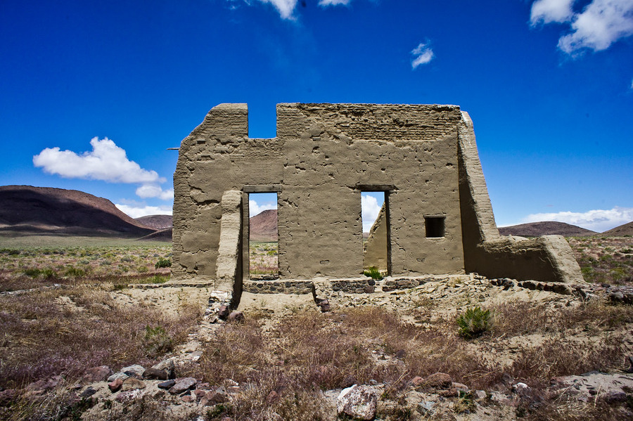 The ruins of Fort Churchill at the State Historic Park in Nevada.